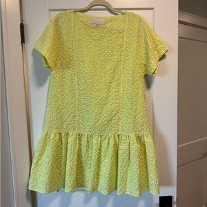 Corey Lynn Calter Yellow Textured Mini Dress
